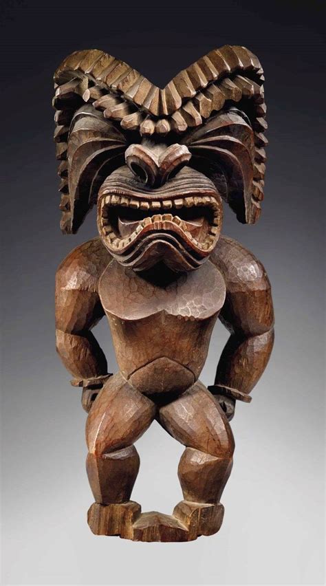 Tiki Statue Hawaii Polynesian Art Tiki Statues Tiki Art