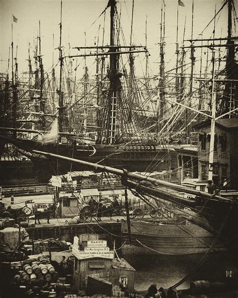 New York City Docks 1800s Photograph By Paul W Faust