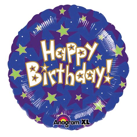 Happy birthday helium inflated balloons in a box including free delivery. 5pcs wholesale Anagram Happy Birthday Stars 18" foil ...