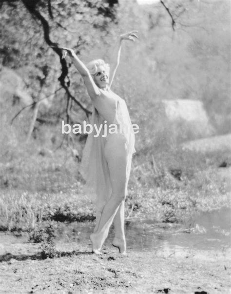Jean Harlow Early Nude Modeling In Griffith Park By Edwin Bower
