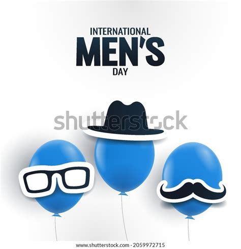 Vector Illustration International Mens Day Poster Stock Vector Royalty