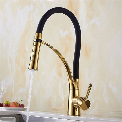 Walmart.com has been visited by 1m+ users in the past month Gold and Black Kitchen Sink Faucet Mixer Tap Swan Neck ...