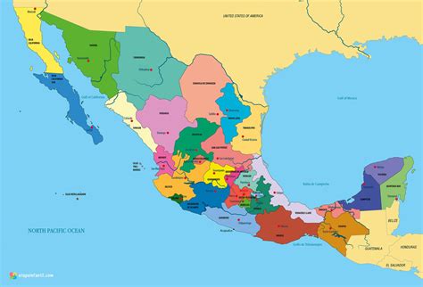 Estación De Televisión Sandalias Regularidad Mapa De Mexico Con Nombres