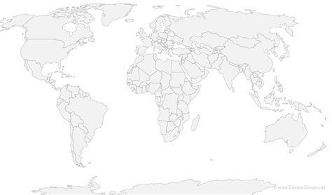 Weltkarte Umrisse Kontinente Creactie