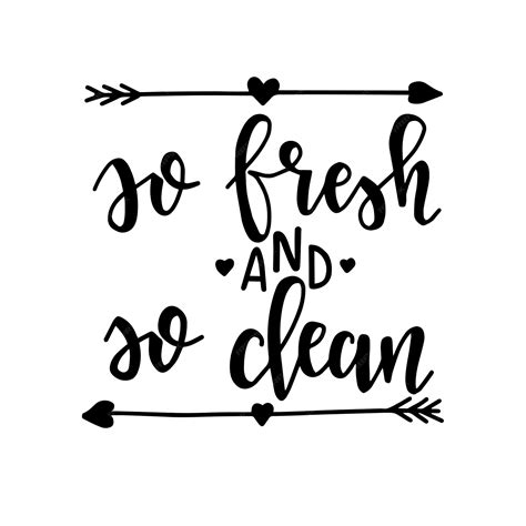 Premium Vector So Fresh And So Clean Hand Drawn Typography Poster