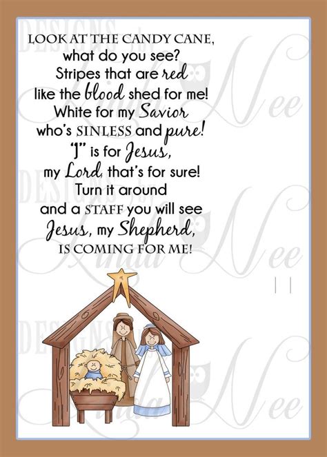 We were mint to be. Legend of the Candy Cane Nativity Card, Printable ...