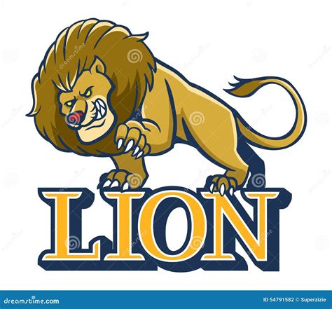 Lion Mascot Stock Vector Image 54791582