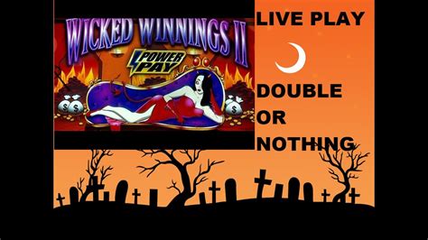 Wicked Winnings Ii Slot Machine Live Play And Bonus Halloween Double Or Nothing Part 2 Youtube