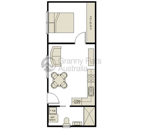 Small Granny Flat Floor Plans 1 Bedroom Floorplans Click