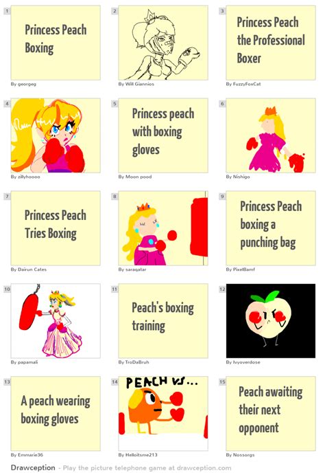 Princess Peach Boxing Drawception
