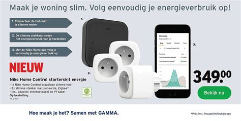 Niko Home Control Starterkit Energie Aanbieding Bij Gamma