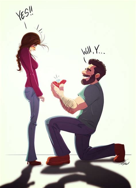 Husband Wife Everyday Life Funny Illustrations 14 Cute Couple
