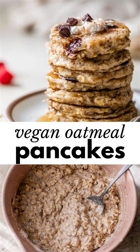 Vegan Oatmeal Pancakes The Almond Eater