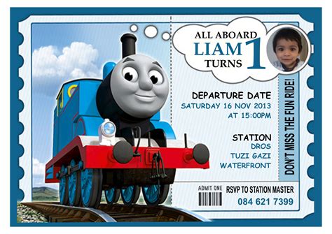 Tips Easy To Create Thomas The Train Birthday Invitations Designs With