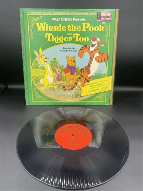 Winnie The Pooh And Tigger Too Vinyl Record Vintage Walt Disney