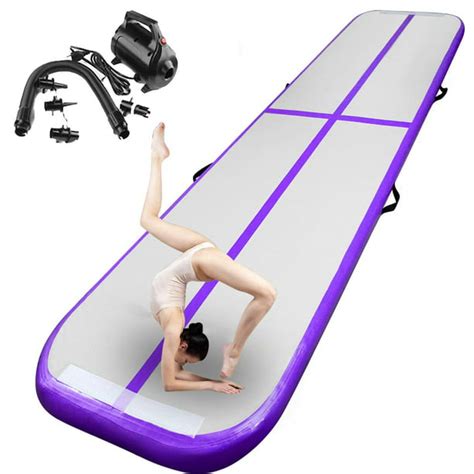 fbsport purple 6m 1m 0 2m airtrack mat inflatable gymnastics tumbling mat air track mat training