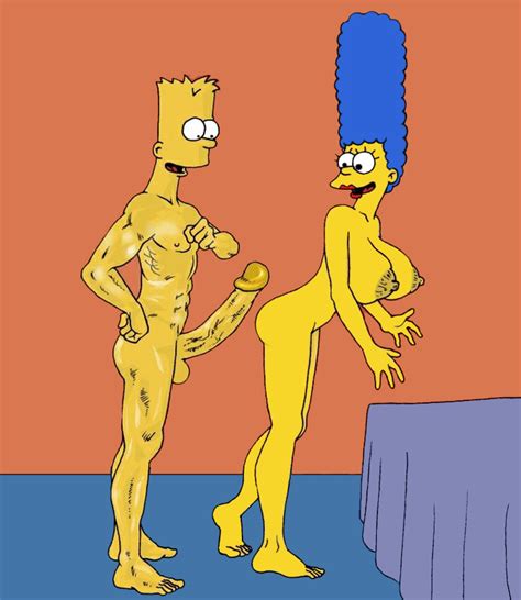 Rule 34 Bart Simpson Breasts Color Female Human Indoors Male Marge Simpson Nipples Nude Penis