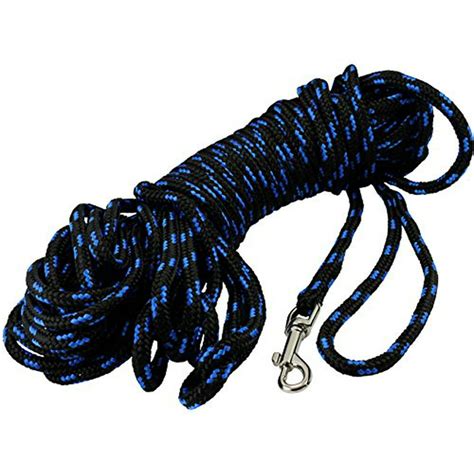 Dogs My Love Braided Nylon Rope Dog Leash Blackblue 15ft 38 Diam