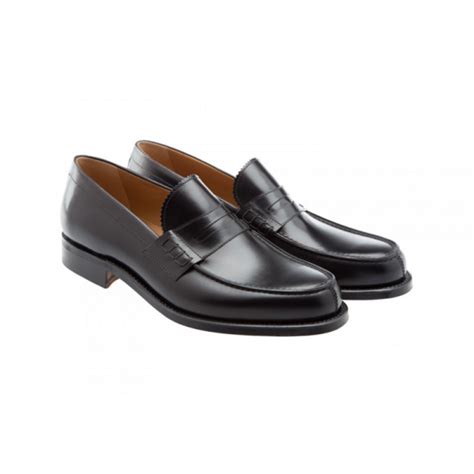 Moreschi Coventry Goodyear Welted Penny Loafers Black
