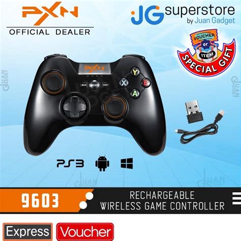 Pxn 9603 24ghz Wireless Game Controller 20h Playtime With Dual