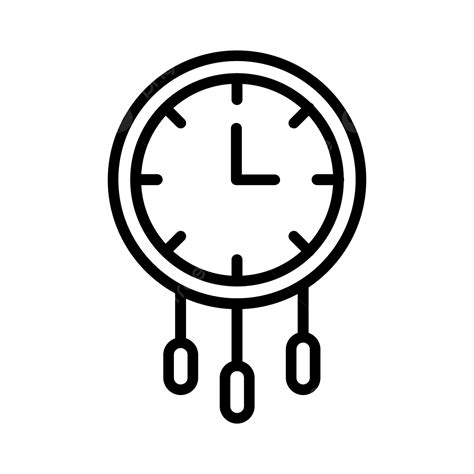 Gambar Ikon Garis Jam Vektor Jam Tenggat Waktu Waktu Png Dan Vektor