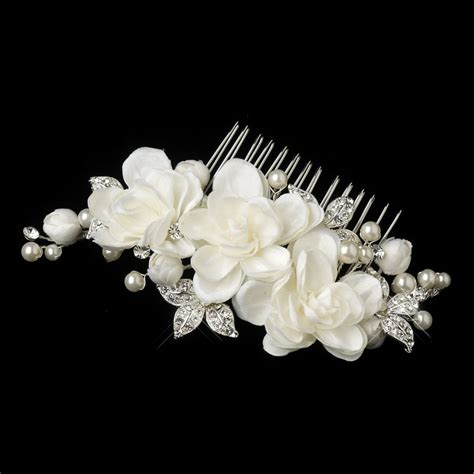 Tiara Hair Clip Bridal Hair Tiara Pearl Hair Comb Wedding Bridal