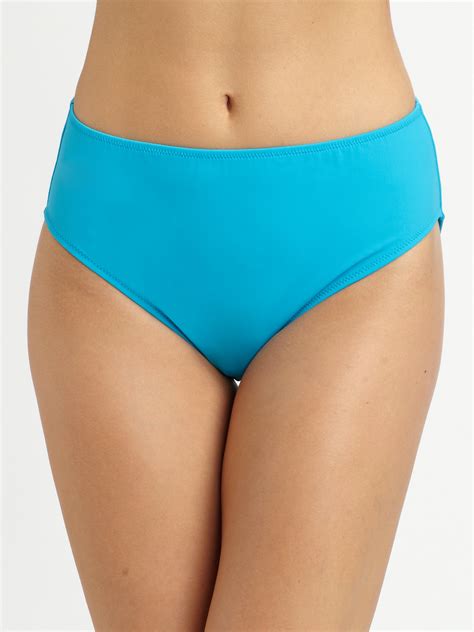 Lyst Gottex Beach Goddess Highwaist Bikini Bottom In Blue