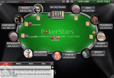 Your friends will know you're in the app and ready to play so they can join your table. 100+ Events, $4m GTD in PokerStars MicroMillions till Aug. 2