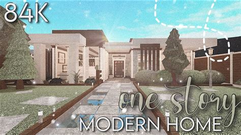 Bloxburg House Ideas 1 Story No Gamepass Cheap Modern Bloxburg House