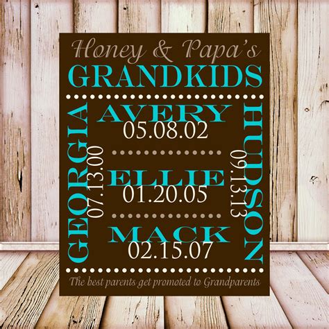 These include only funny and practical gift ideas she'll actually use. Gifts for Grandparents Grandchildren Names. Grandparents