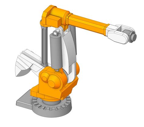 Build Complex Model — Robotic Arm Spaceclaim With Ansys