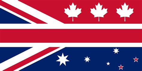 A Canzuk Flag Canada Australia New Zealand United Kingdom R