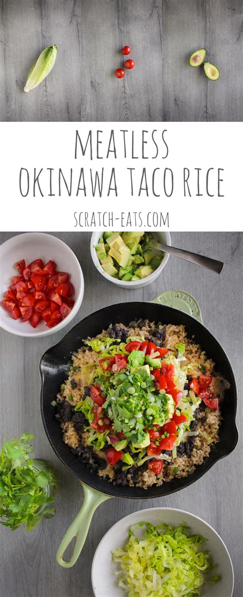 Meatless Okinawa Taco Rice Scratch Eats