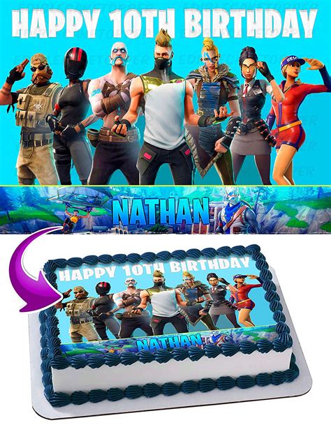 We don't mind having them a little flat on the bottom as they are easier to store that way and they get eaten pretty quickly in our house! Fortnite Season 5 Battle Royal Edible Cake Image Topper ...