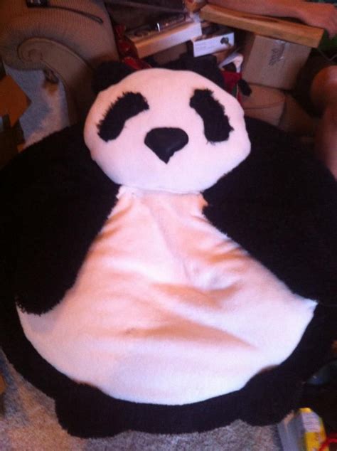 Panda Bean Bag Room Decor Handmade Crafty