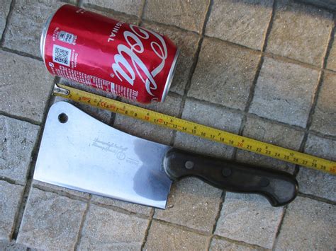 vintage germany rostfrei meat tool strong cleaver butcher stainless steel knife ebay