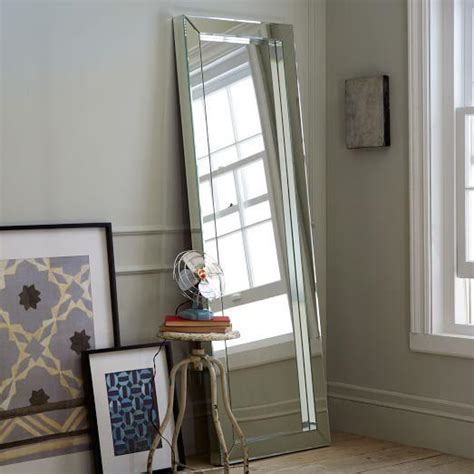 venetian beaded leaner mirror