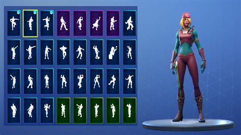 New Skully Skin Showcase With All Fortnite Dances And New Emotes