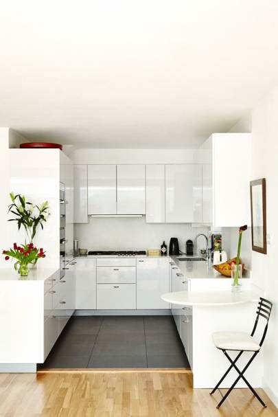 Open shelves are not only a budget kitchen idea for small spaces, but also however, ensure that you use different shades and textures of the colour for your small white kitchen. White kitchen ideas | House & Garden
