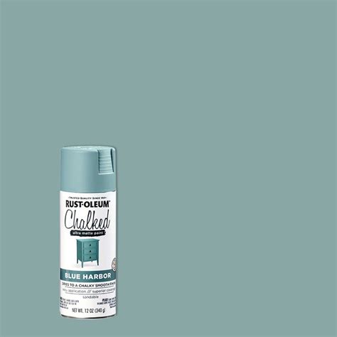 Rust Oleum Chalked 12 Oz Ultra Matte Spray Paint Blue Harbor Randy