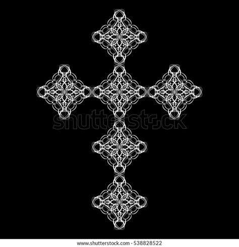 Symbol Church Cross Vector Illustration Stock Vector Royalty Free