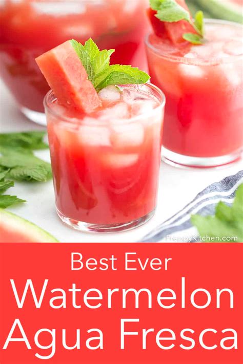This Refreshing Agua Fresca With Watermelon Honey And Mint Is Just