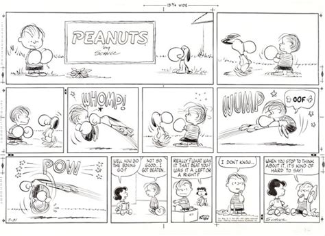Peanuts Sunday Comic Strip Original Art Dated 7 31 60 United Feature
