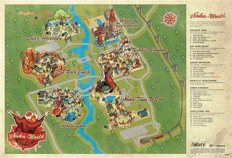Fallout 4 How To Get This Awesome Looking Nuka World Physical Map