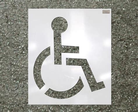 Handicap Symbol Paint Stencil Standard Small