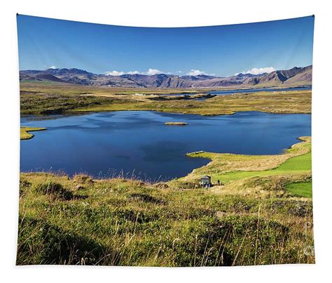 View From Mt Helgafell Iceland Tapestry For Sale By Lyl Dil Creations Acrylic Prints Canvas