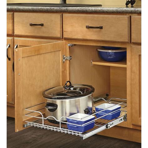 Rev A Shelf 7 In H X 11375 In W X 20 In D Base Cabinet Pull Out