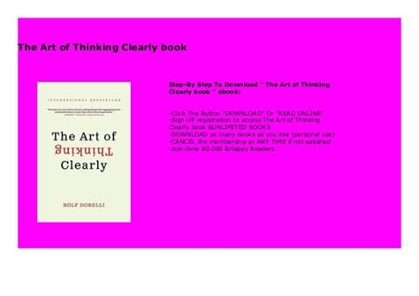 The Art Of Thinking Clearly Book 725