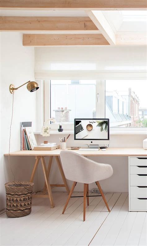 30 Timeless Neutral Home Office Décor Ideas Digsdigs