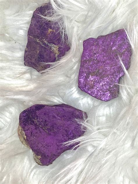Purpurite Raw Crystal Purple Crystal Etsy